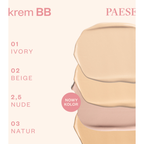 Paese Cosmetics - BB Cream à l'acide hyaluronique - 2,5C: Nude