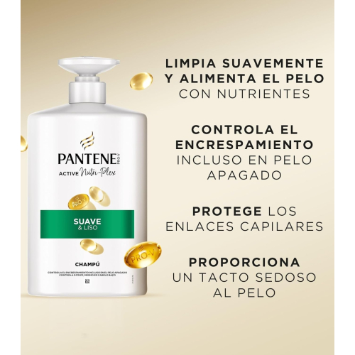 Pantene - *Nutri-Plex* - Shampooing Lissant et Démêlant - 1 L