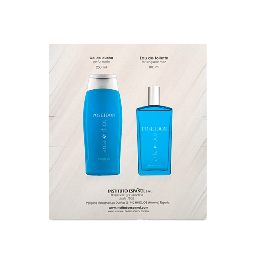Poseidon - Coffret Eau de toilette + gel douche pour homme - Antartico