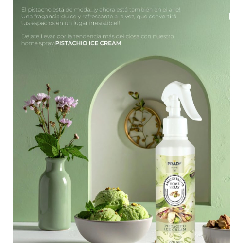 Prady - Désodorisant en spray pour la maison 200ml - Pistachio Ice Cream