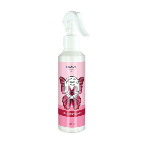 Prady - Désodorisant d'intérieur en spray 220ml - Pink Butterfly