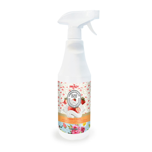 Prady - Désodorisant en spray pour la maison 700ml - Fraise et Crème