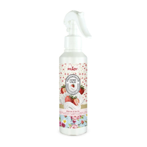 Prady - Désodorisant en spray pour la maison 200ml - Fraise et Crème