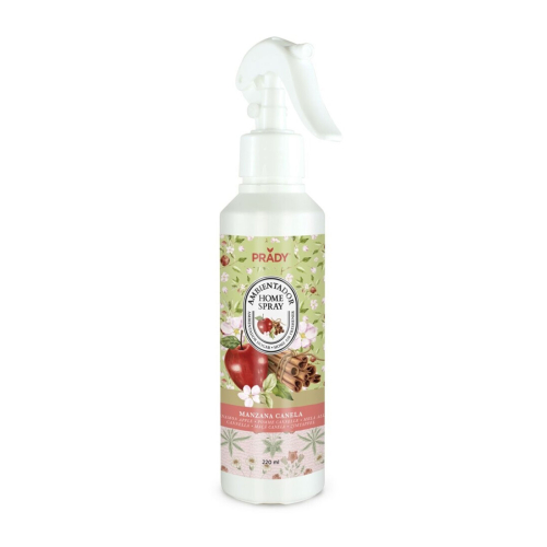 Prady - Désodorisant en spray pour la maison 200ml - Pomme et Cannelle