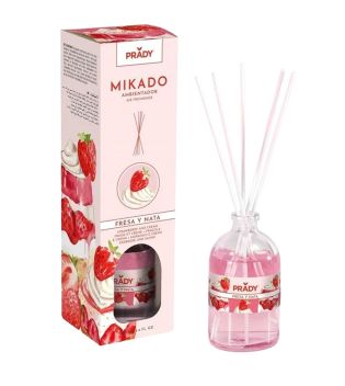 Prady - Désodorisant Mikado - Fraise et Crème