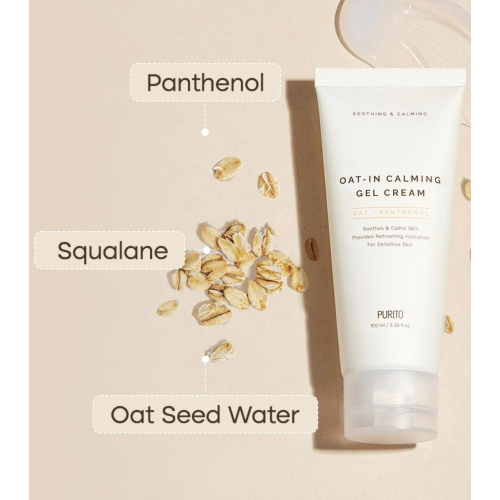 Purito - Gel-crème apaisant pour le visage Oat-in + Panthenol