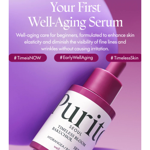 Purito - *Timeless Bloom* - Sérum rajeunissant au Bakuchiol