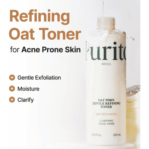 Purito - Lotion tonique apaisante pour le visage Oat PDRN Gentle