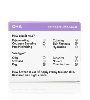 Q+A Skincare - Crème de nuit apaisante à la camomille