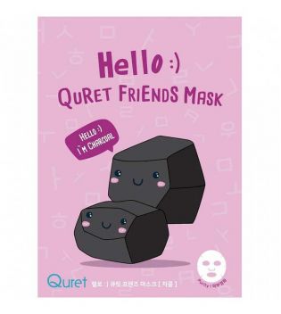 Quret - Masque Hello Friends - Charbon