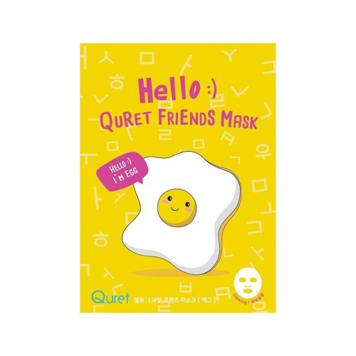 Quret - Masque facial Hello Friends - Egg