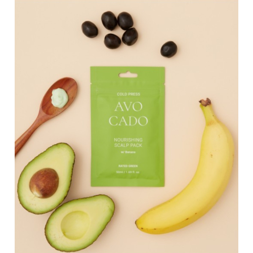 Rated Green - Masque Hydratant pour le Cuir Chevelu Cold Press 50ml - Avocado
