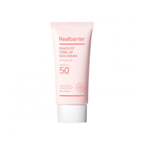 Real Barrier - Crème solaire Peach Fit Tone-up SPF 50 PA++++