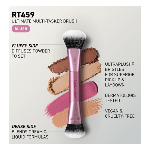 Real Techniques - Pinceau de maquillage double embout Ultimate Multi-Tasker