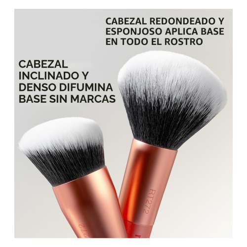 Real Techniques - Pinceau double pour fond de teint Liquid & Powder - RT272