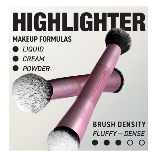 Real Techniques - Pinceau double pour illuminateur Highlight & Detail