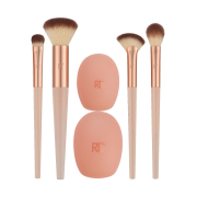 Real Techniques - *Cherry On top* - Ensemble de 4 pinceaux + 2 housses en silicone