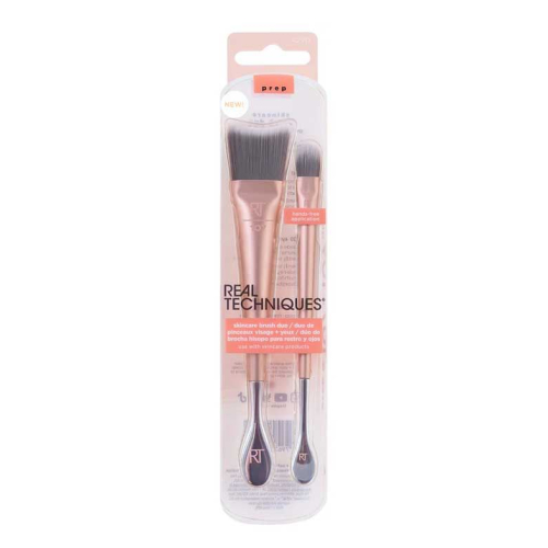 Real Techniques - Duo de pinceaux pour le visage et les yeux Skincare Brush Duo - 107 + 109