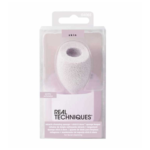 Real Techniques - Éponge de nettoyage + étui Miracle Cleansing