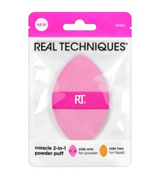 Real Techniques - Puff polyvalent double face Miracle 2-in-1 Powder Puff