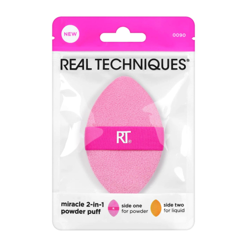 Real Techniques - Puff polyvalent double face Miracle 2-in-1 Powder Puff