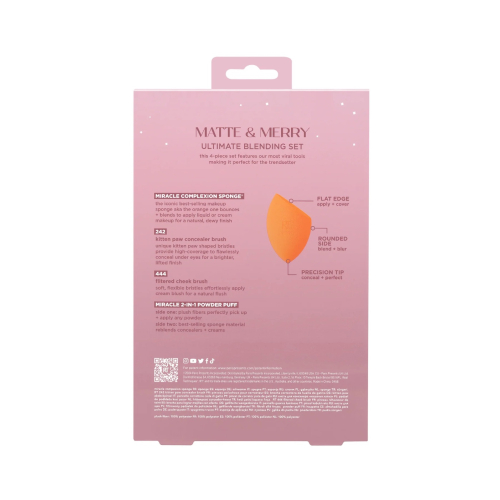 Real Techniques - *Holidays 24* - Ensemble pinceau + éponge Matte & Merry