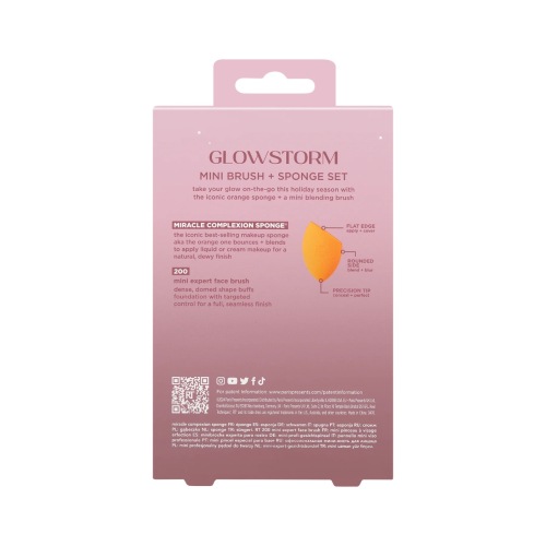 Real Techniques - *Holidays 24* - Ensemble mini brosse + éponge Glowstorm