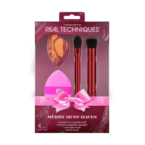 Real Techniques - *Holidays 25* - Ensemble de pinceaux Merry Must-haves Set