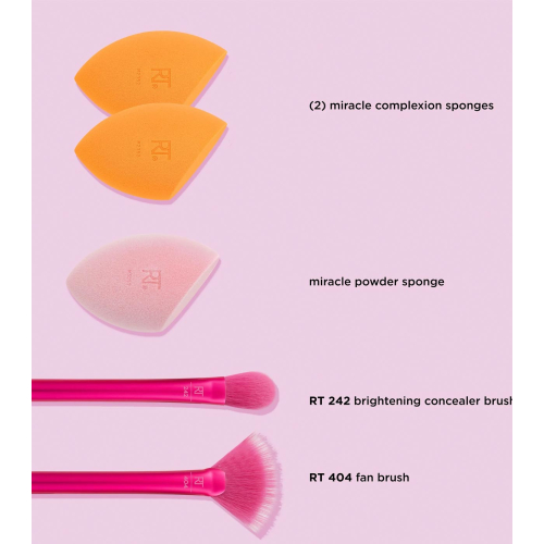 Real Techniques - *Holidays* - Set de pinceaux Starlite Nights + Éponges