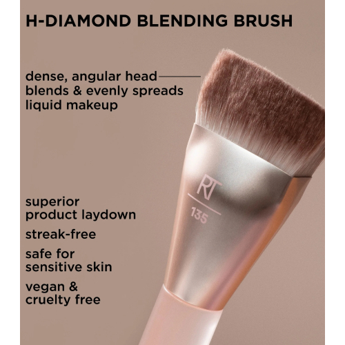 Real Techniques - *New Nude 2.0* - Pinceau visage Diamond Blending