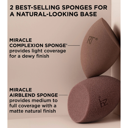 Real Techniques - *New Nude 2.0* - Duo d'éponges Bare Finish