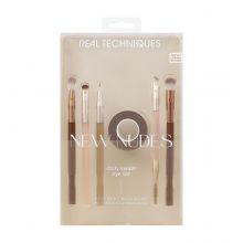 Real Techniques - *New Nudes* - Ensemble de pinceaux pour les yeux et d'accessoires Daily Swipe