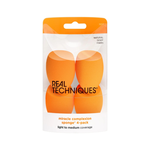 Real Techniques - Pack de 4 éponges à maquillage Miracle Complexion