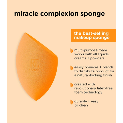 Real Techniques - Pack de 4 éponges à maquillage Miracle Complexion