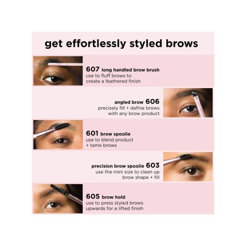 Real Techniques - Lot de 3 pinceaux à sourcils