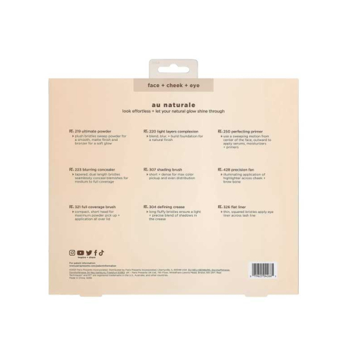 Real Techniques - Ensemble de pinceaux Au Naturale