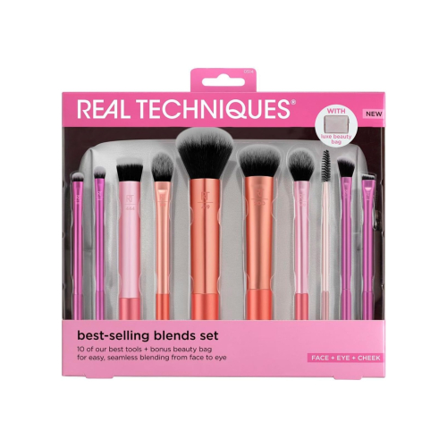 Real Techniques - Ensemble de pinceaux + trousse de toilette Best-selling Blends Set