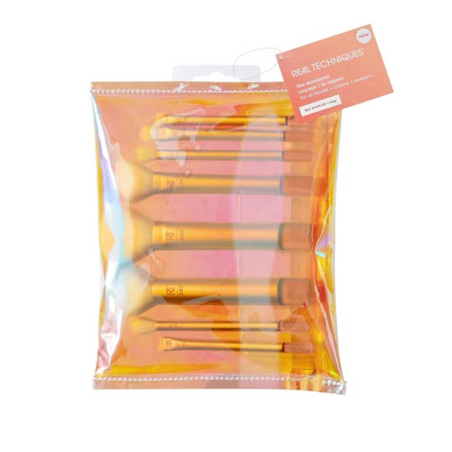 Real Techniques - Ensemble de pinceaux + trousse de toilette The Wanderer