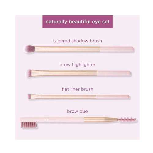 Real Techniques - Ensemble de pinceaux et d'accessoires pour les yeux Naturally Beautiful