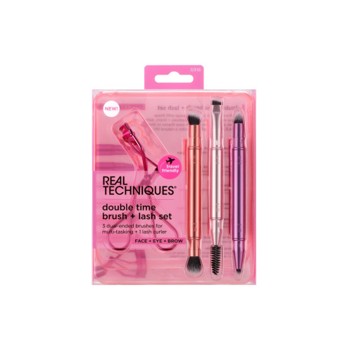 Real Techniques - Coffret Double Time Brush + Lash set