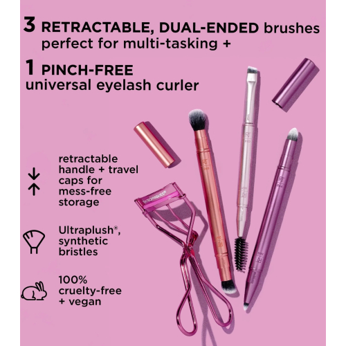 Real Techniques - Coffret Double Time Brush + Lash set