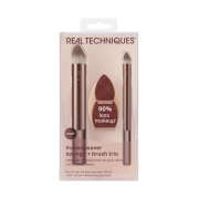 Real Techniques - Ensemble d'éponges de maquillage Makeupsaver + Duo de pinceaux pour le visage