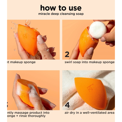 Real Techniques - Coffret éponge + nettoyant