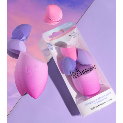 Real Techniques - *Sunrise To Sunset* - Miracle Complexion Éponge + 3 mini éponges