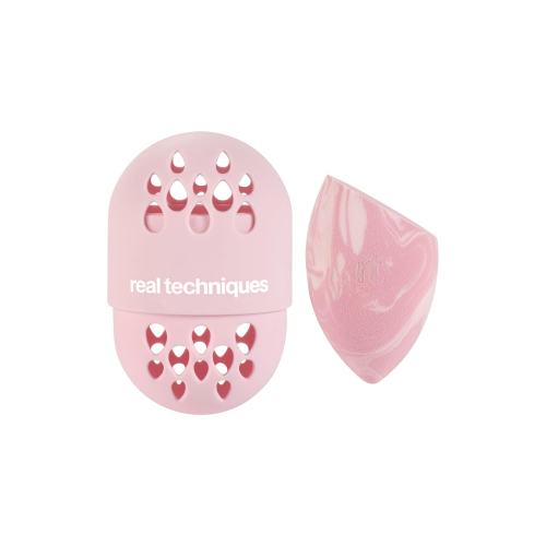 Real Techniques - *Sweet Tooth* - Éponge à maquillage + étui Batter up Base