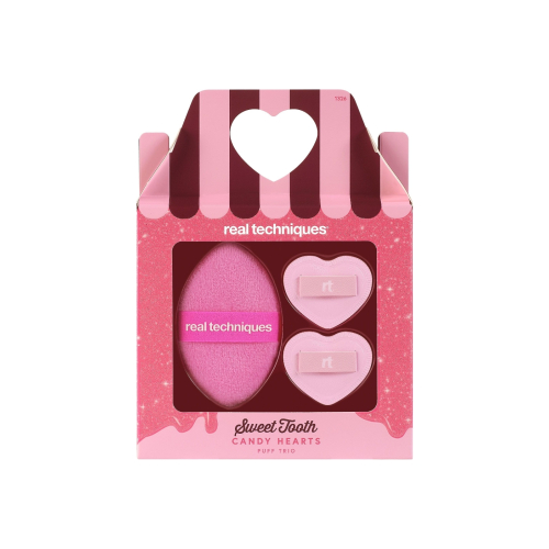 Real Techniques - *Sweet Tooth* - Ensemble à pompons Candy Hearts