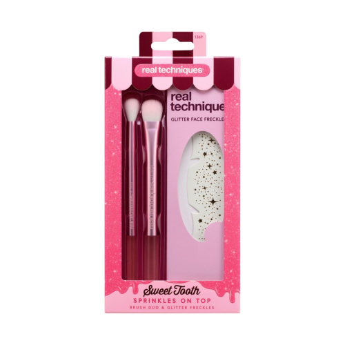 Real Techniques - *Sweet Tooth* - Kit de pinceaux + Stickers visage Sprinkles on Top