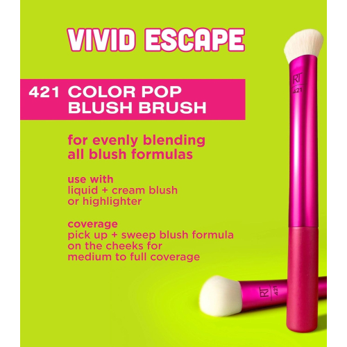 Real Techniques - *Vivid Escape* - Pinceau blush Color Pop - 421