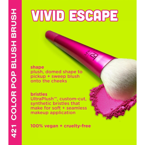 Real Techniques - *Vivid Escape* - Pinceau blush Color Pop - 421