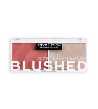 Revolution Relove - Duo fard à joues et surligneur Colour Play Blushed - Cute